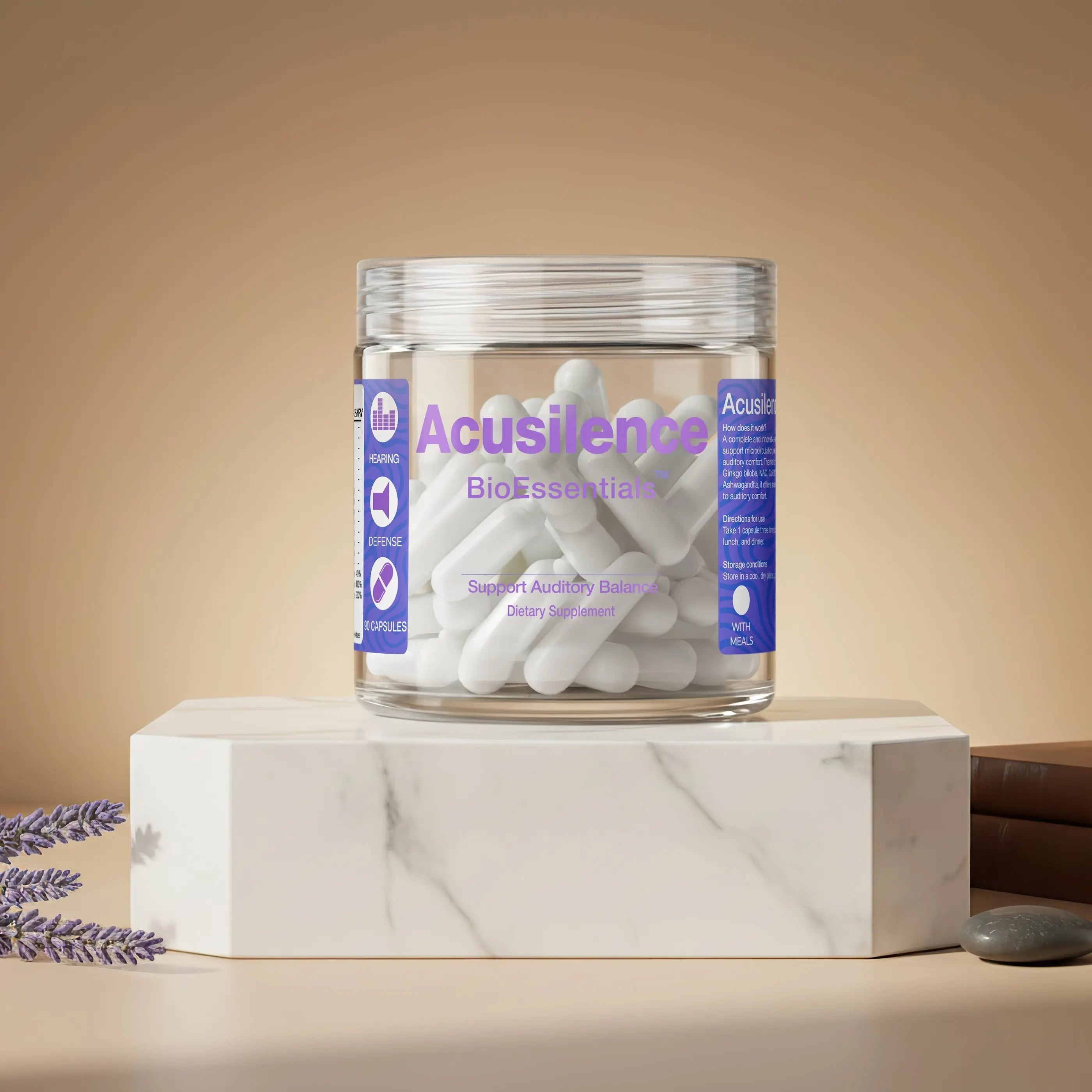 ACUSILENCE® Microcirculation & Neuronal Support Complex for Auditory Comfort with NAC, Ginkgo, CoQ10 & R-ALA BioEssentials
