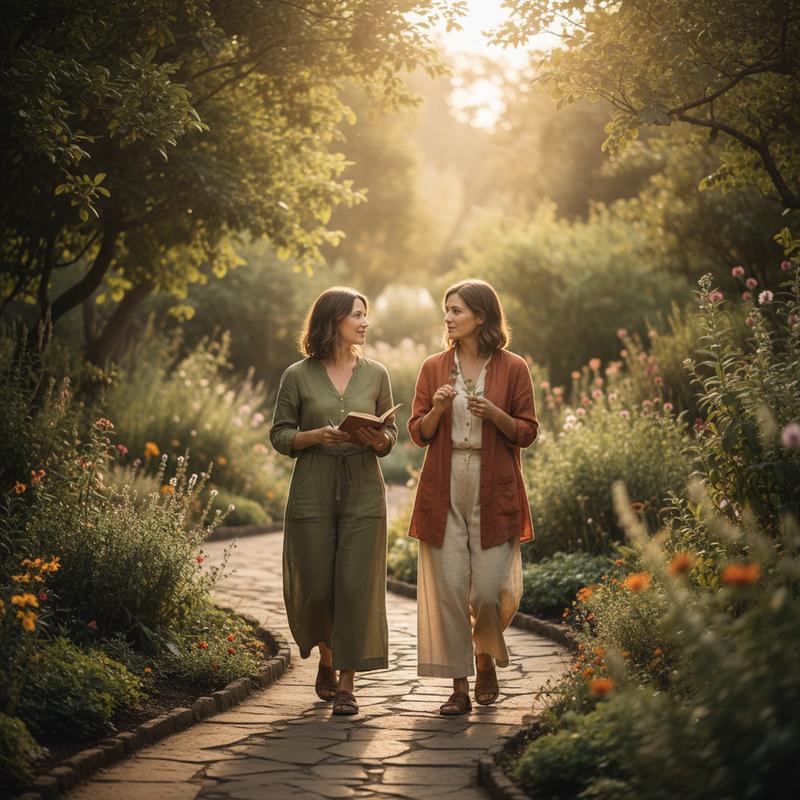 Woman practicing wellness in a sunlit natural setting, representing MyoBalan myo-inositol cycle support