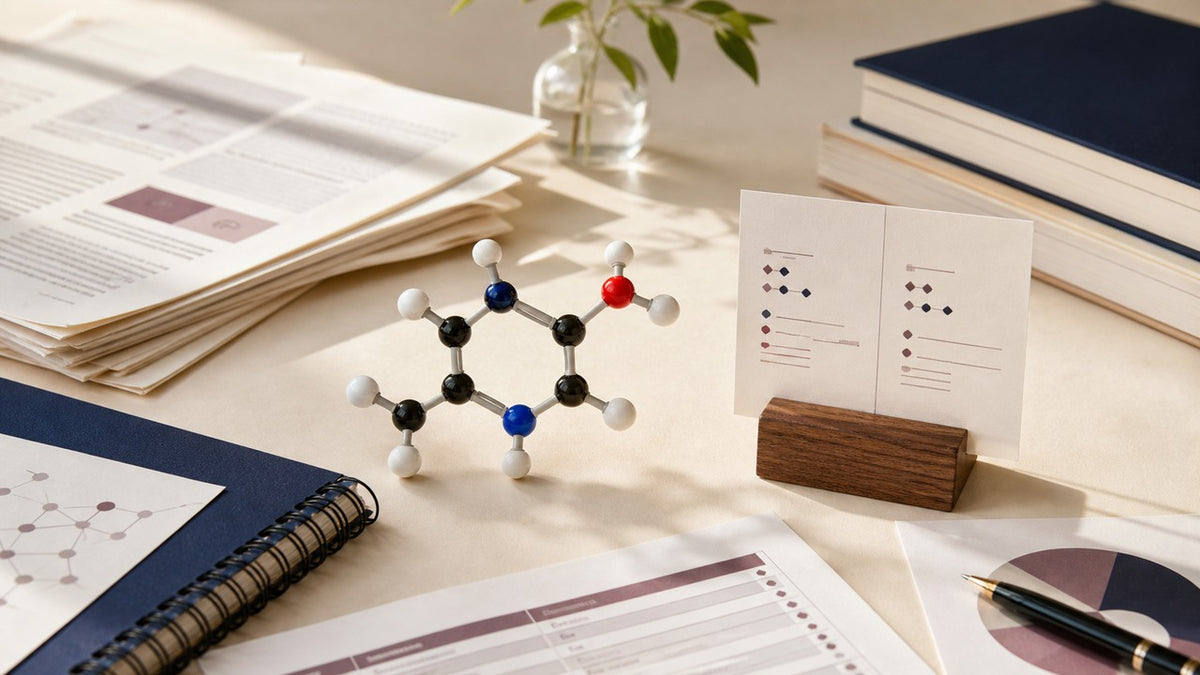 Vitamin B6 2 mg label reference arranged for an AndroWeight buyer guide