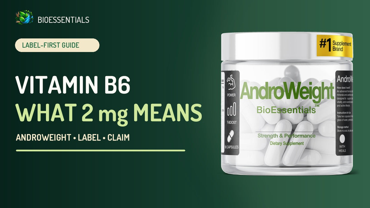 What 2 mg of Vitamin B6 Means on the AndroWeight Daily Label