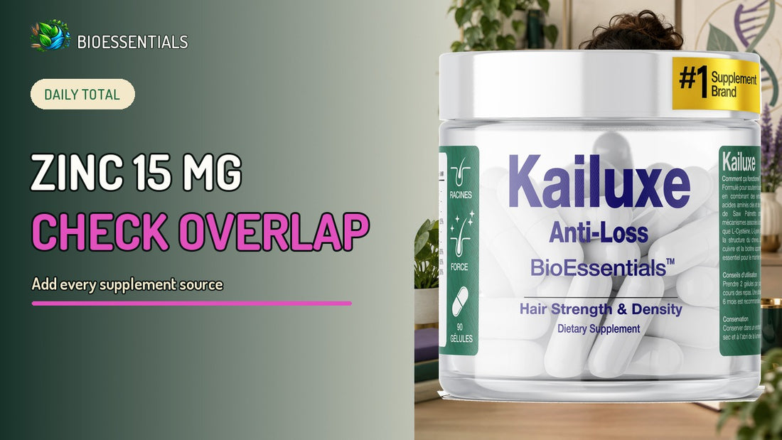 Zinc 15 mg in Kailuxe: Check Your Total Daily Supplement Intake