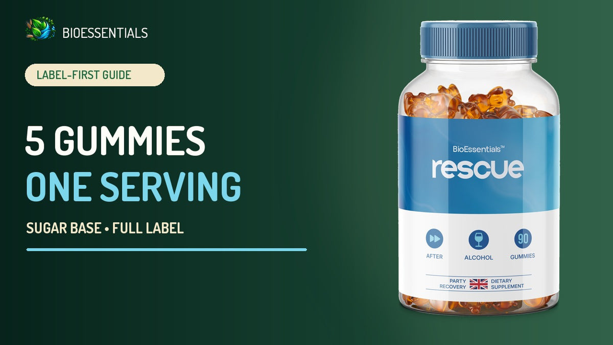 How to Read Restore Gummies: 5-Gummy Serving and Sugar Base