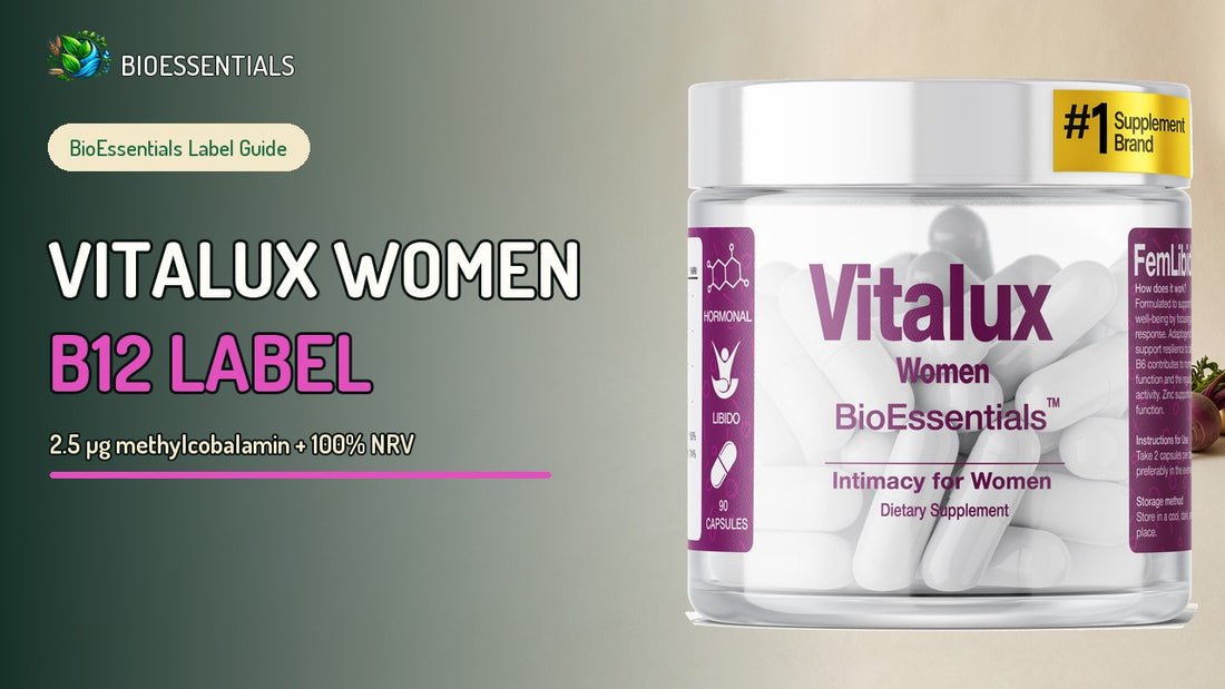 What 2.5 µg of B12 at 100% NRV Means on VITALUX WOMEN