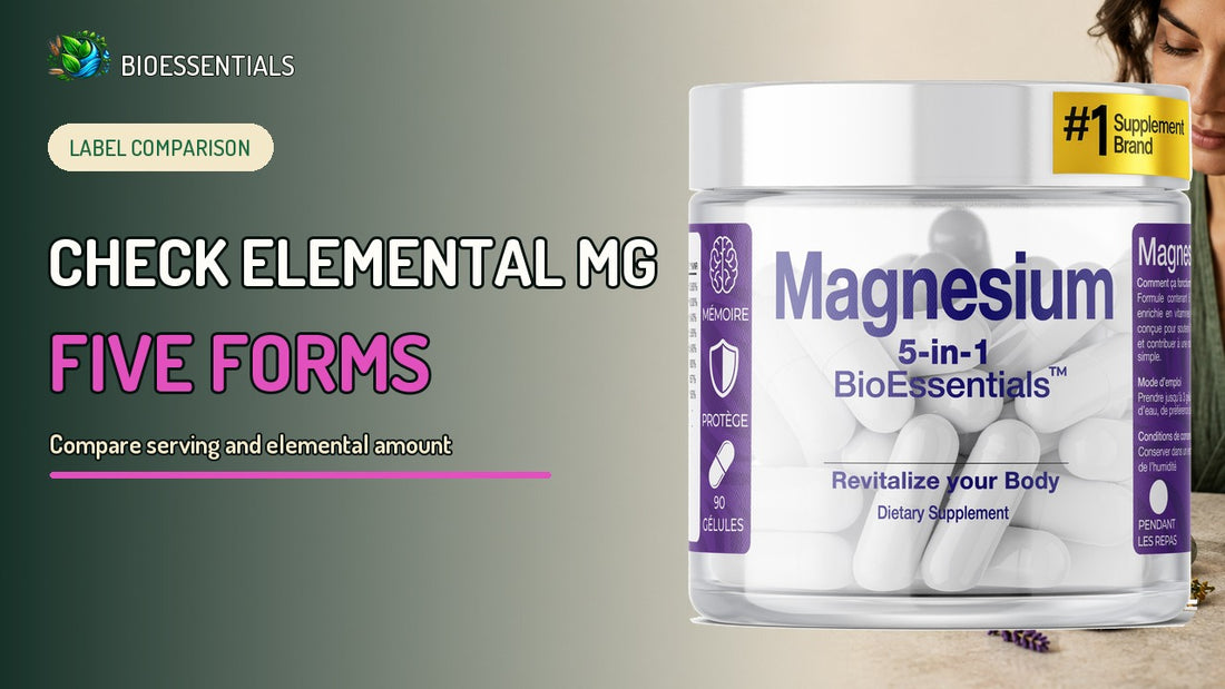 How to Compare Magnesium Labels: Single-Form Citrate vs MAGNESIUM 5