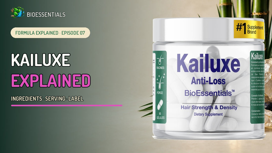 KAILUXE Explained: Saw Palmetto, MSM, Amino Acids and Biotin