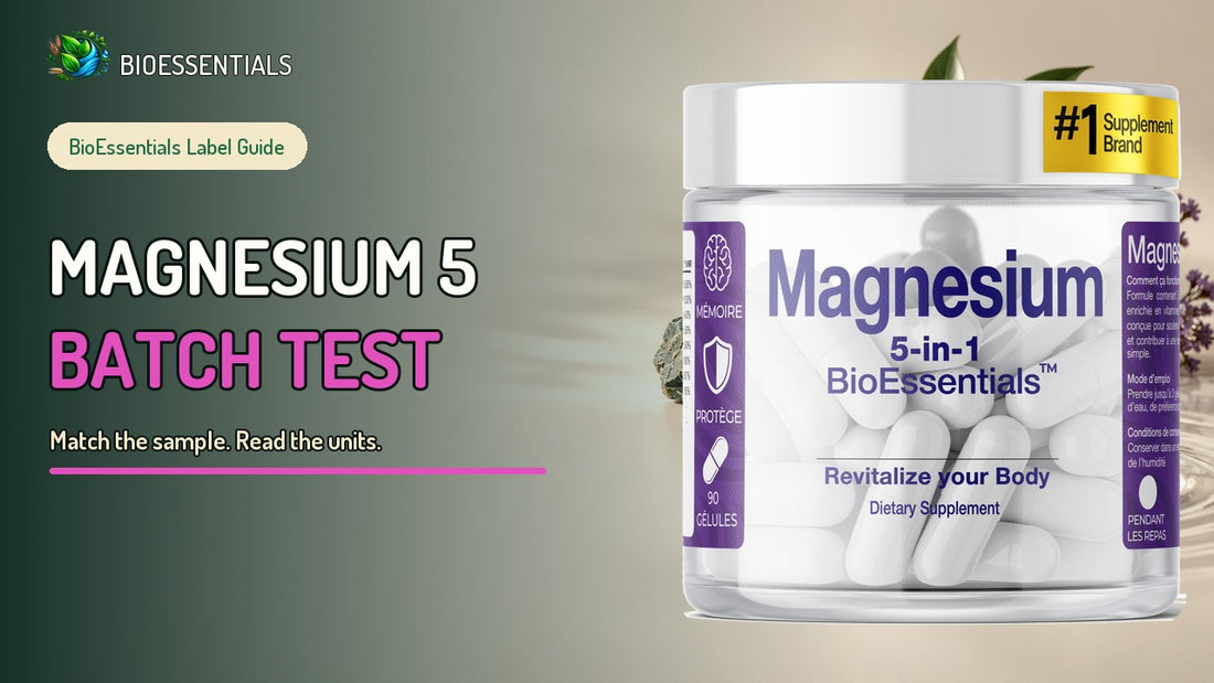 How to Read a Magnesium Batch Report: MAGNESIUM 5