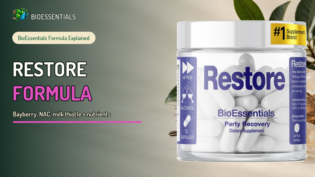 RESTORE Explained: Botanicals, NAC, Vitamins and Minerals
