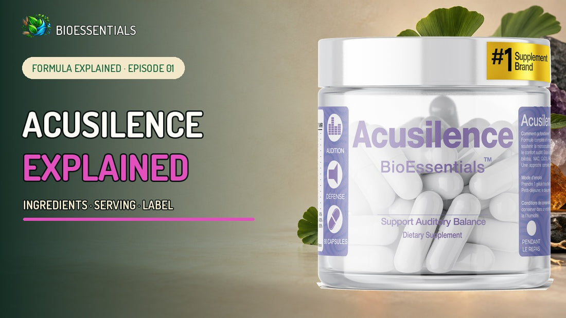 ACUSILENCE Explained: NAC, Ginkgo, CoQ10 and Alpha-Lipoic Acid
