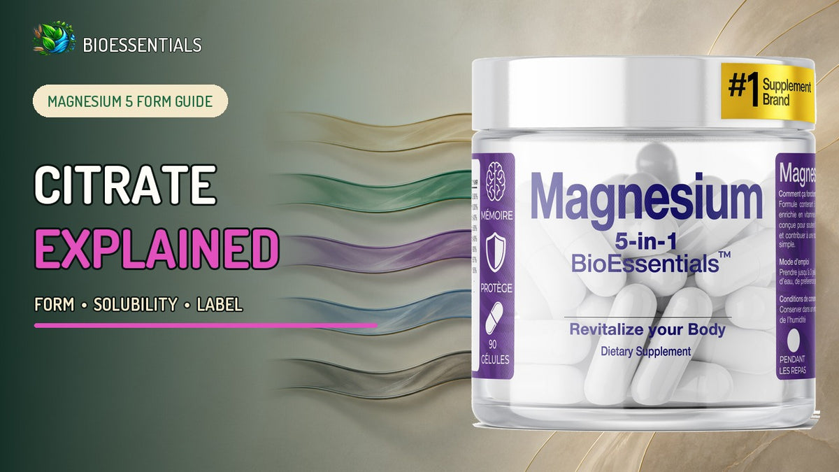 Why Magnesium Citrate Is the Baseline Form in MAGNESIUM 5