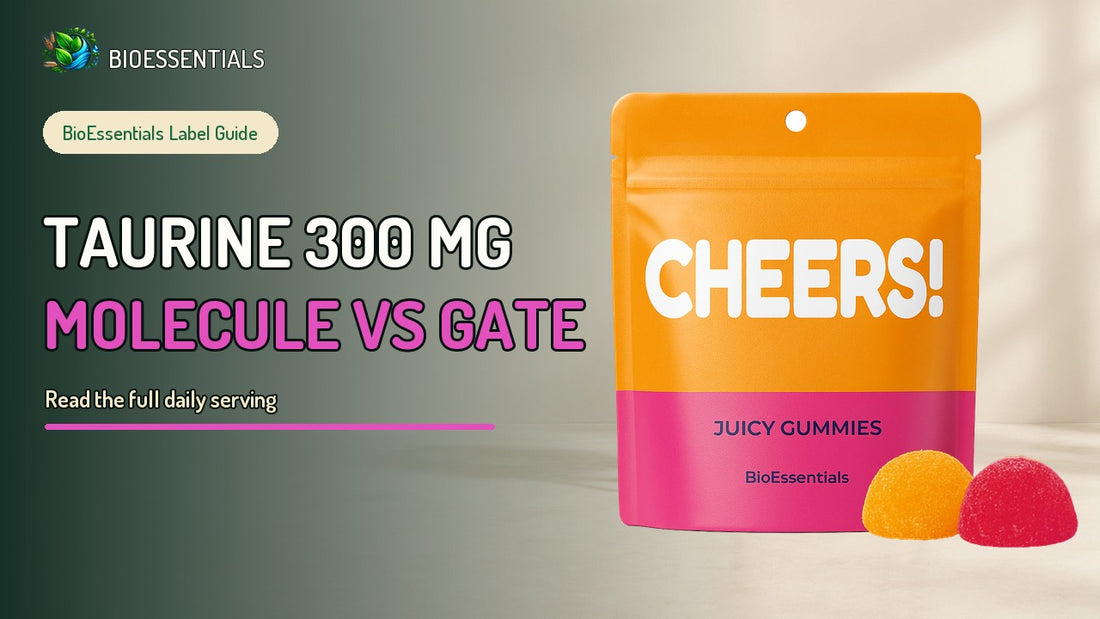 Taurine 300 mg Explained: Molecule vs Transporter in CHEERS!
