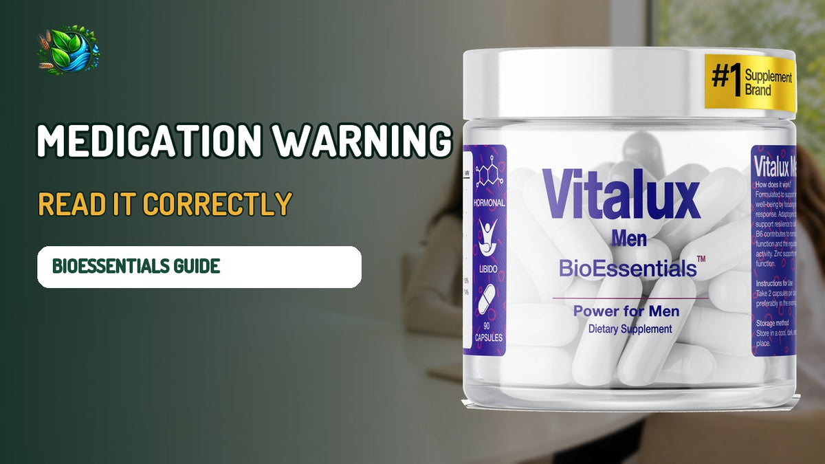 How to Read the VITALUX MEN Black Pepper Medication Warning