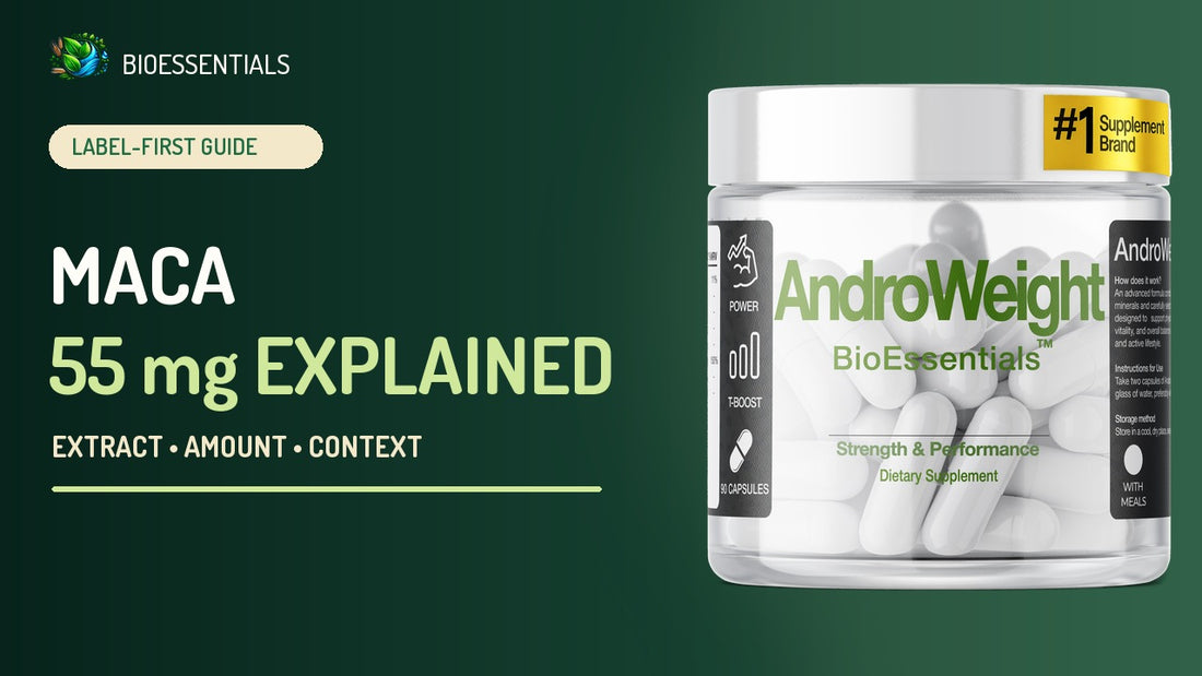 What Does 55 mg of Maca Tell You? AndroWeight Label Guide