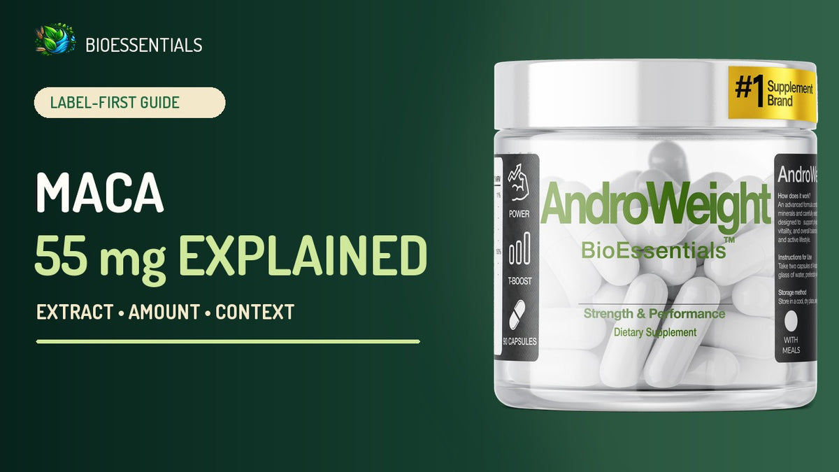 What Does 55 mg of Maca Tell You? AndroWeight Label Guide