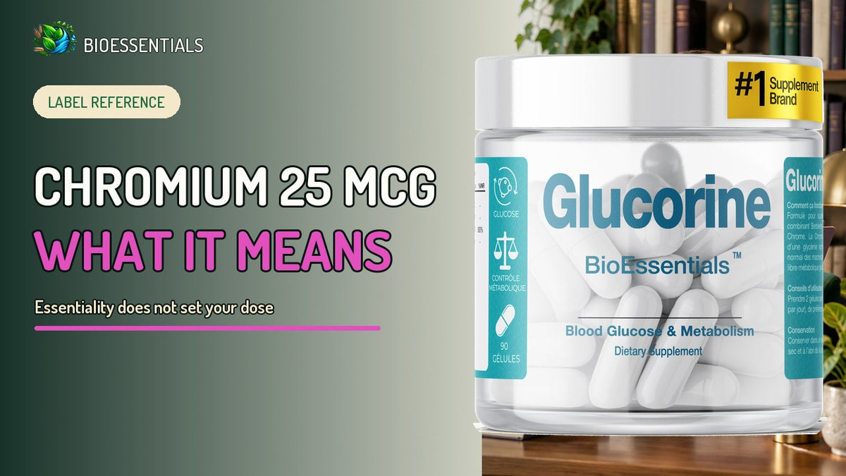 Chromium 25 mcg in Glucorine: Label Reference or Daily Need?