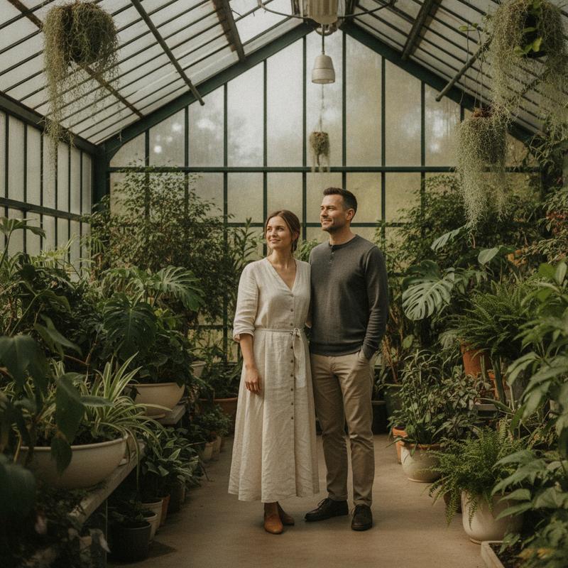 Calm adults in a botanical conservatory - ReishiNova immune resilience support