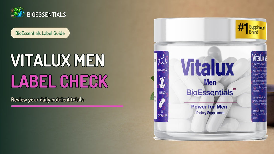 Before Buying VITALUX MEN: Check Your Supplement Routine