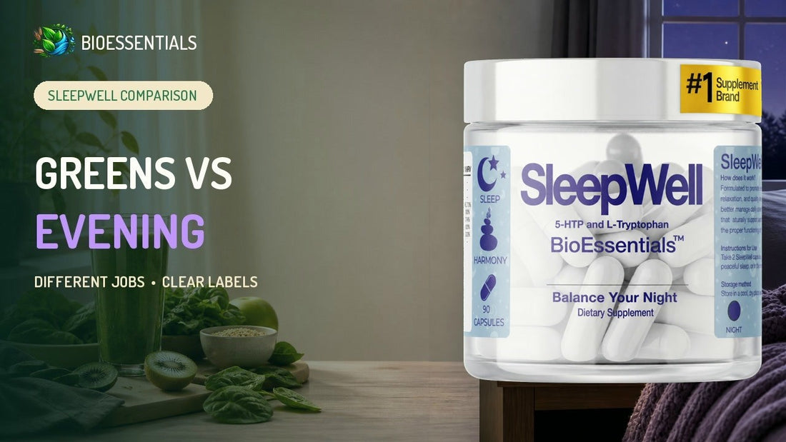 AG1-Style Greens vs SleepWell: Different Formulas, Different Jobs