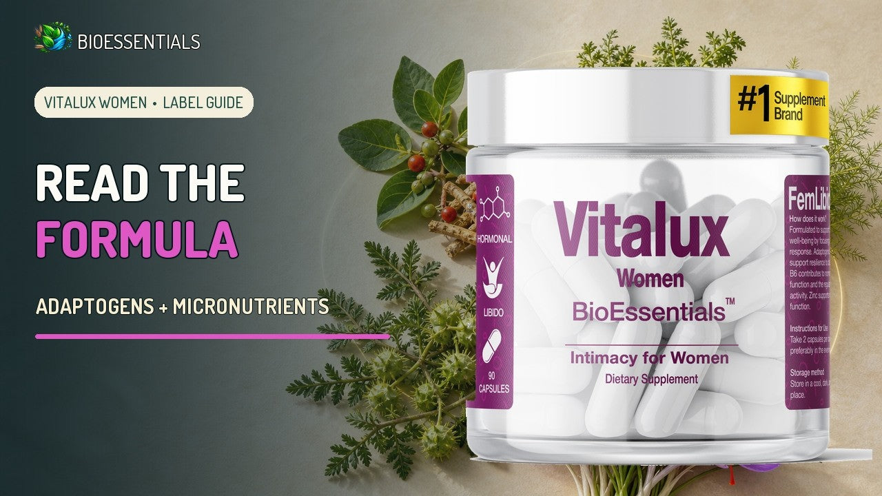 Vitalux Women Explained: Adaptogens, Micronutrients & Label Guide
