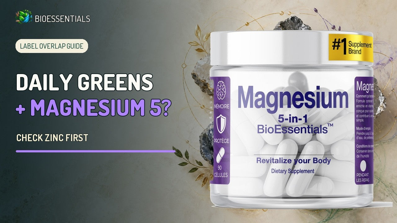Can You Take MAGNESIUM 5 with Daily Greens? Label-Overlap Guide