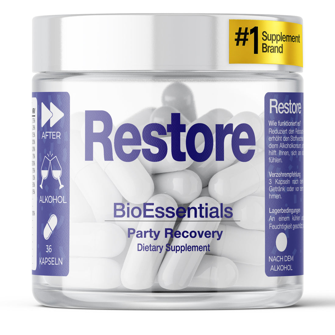 BioEssentials Restore 36 / 72 Nahrungsergaenzungsmittel - Produktbild 1