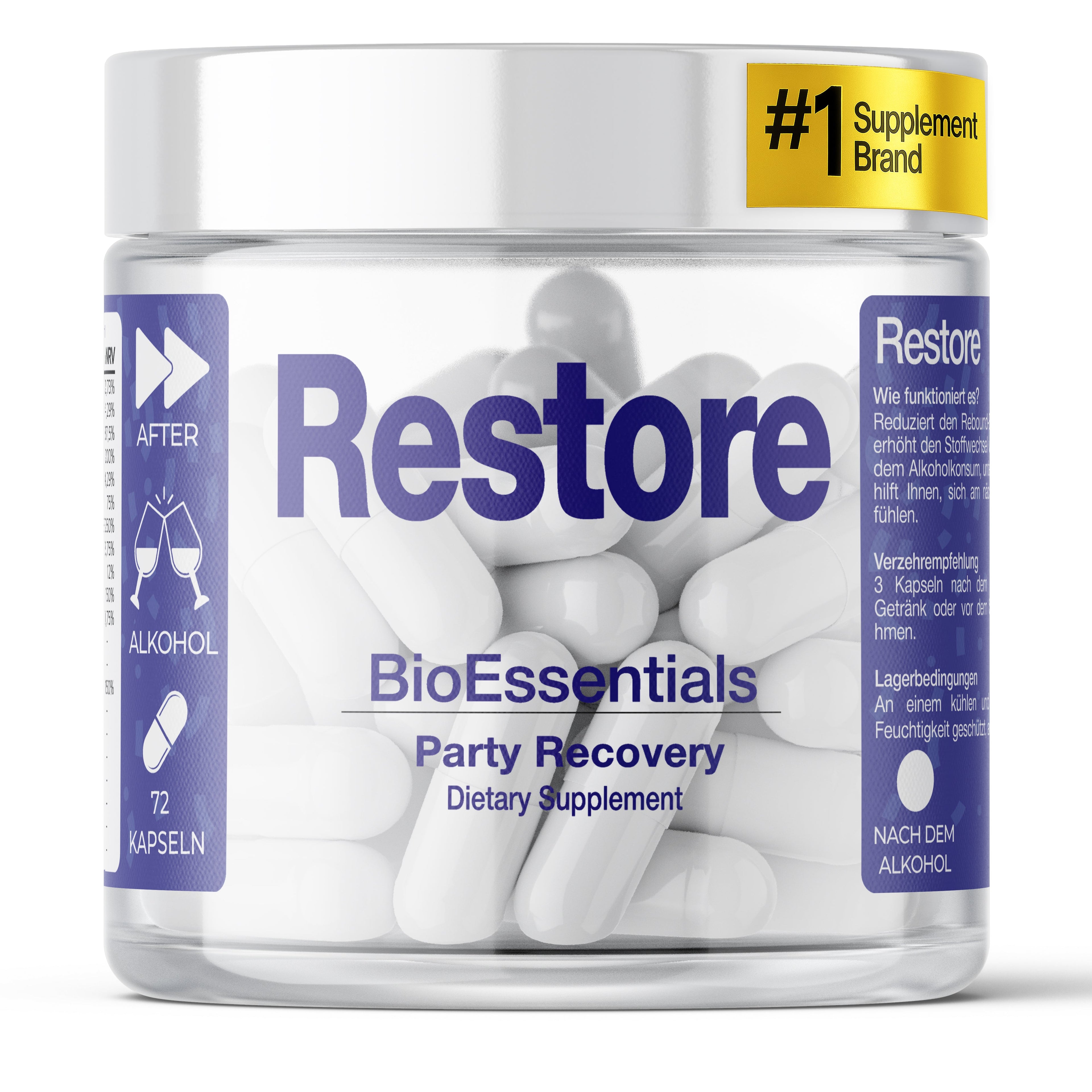 BioEssentials Restore 36 / 72 Nahrungsergaenzungsmittel - Produktbild 5