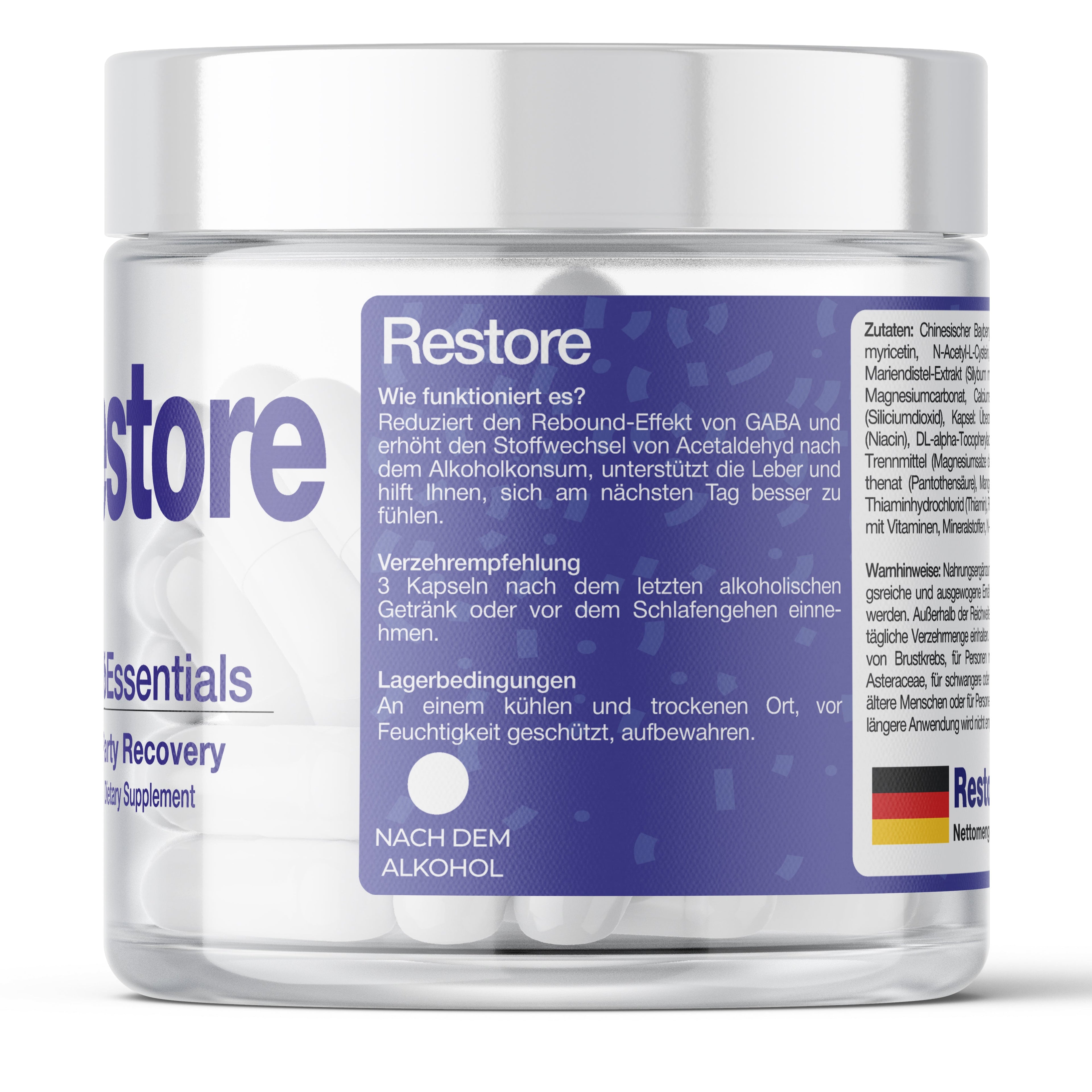 BioEssentials Restore 36 / 72 Nahrungsergaenzungsmittel - Produktbild 6