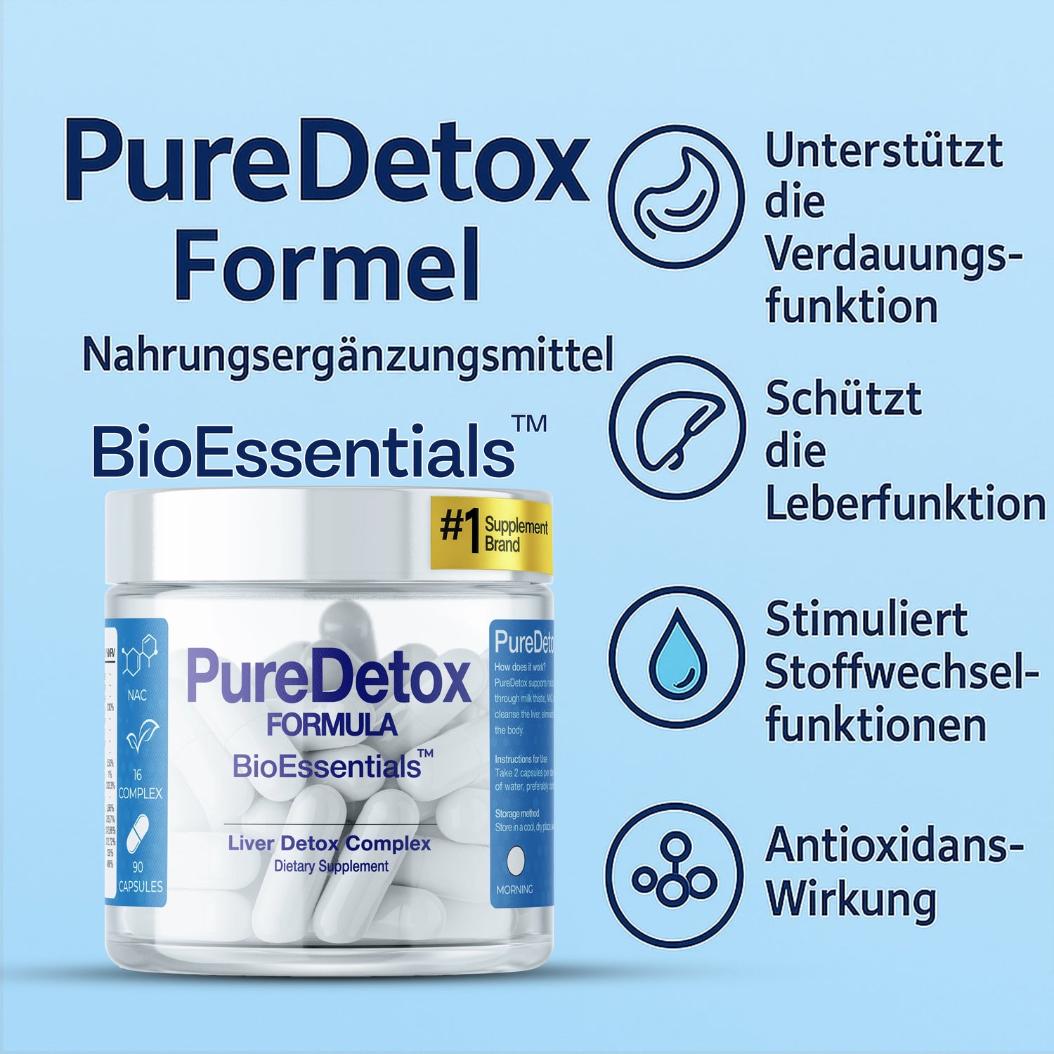 BioEssentials PureDetox Nahrungsergaenzungsmittel - Produktbild 4
