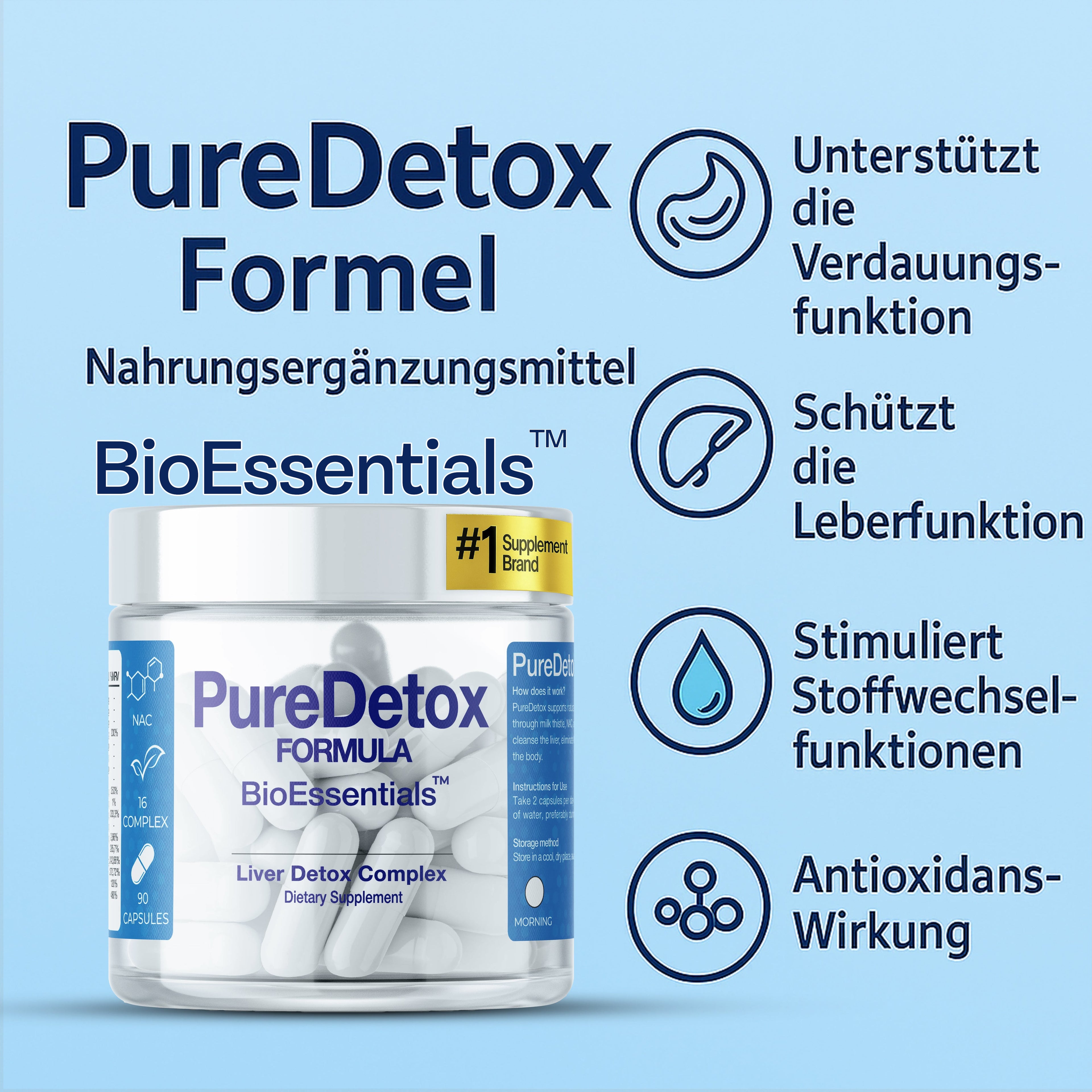 BioEssentials PureDetox Nahrungsergaenzungsmittel - Produktbild 4