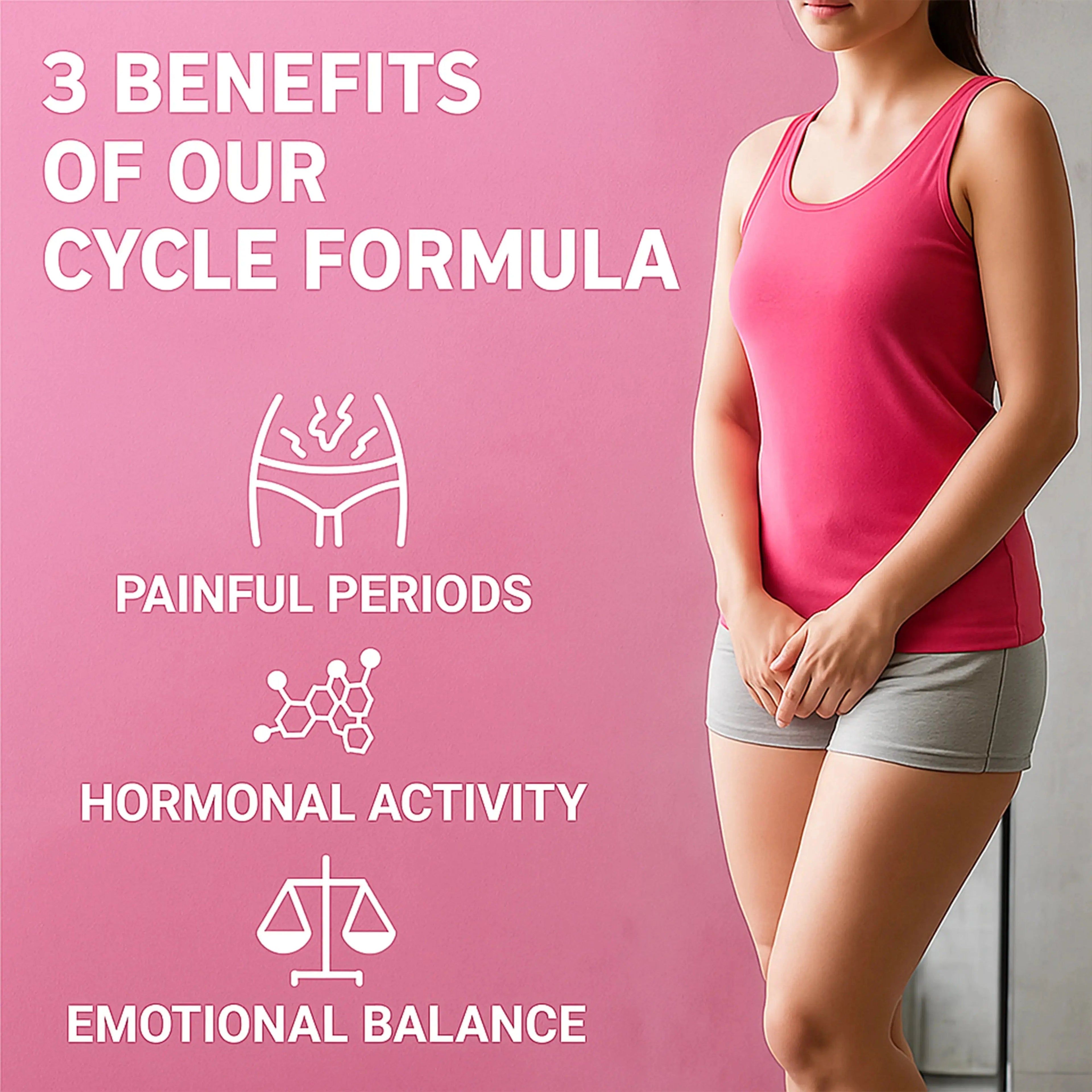 FEMBALANCE® Cycle Support Complex – PMS &amp; Monthly Comfort Formula Botanical + Mineral Support for Mood Balance, Relaxation &amp; Cycle Comfort BioEssentials