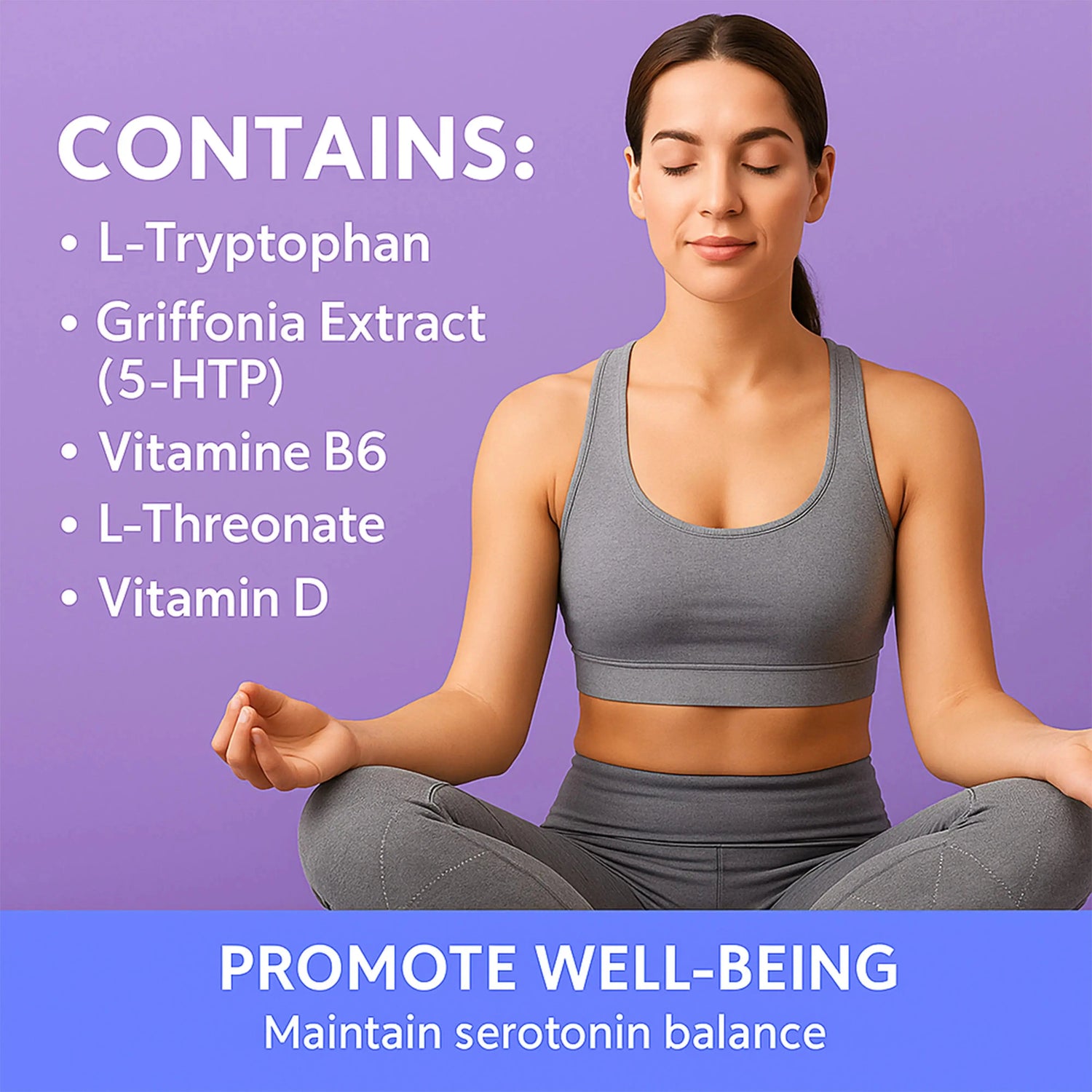 SLEEPWELL® L‑Tryptophan 500 mg – Sleep &amp; Relaxation Complex L‑Tryptophan + 5‑HTP (Griffonia) + 5‑MTHF for Calm Evenings, Deeper Rest &amp; Emotional Balance BioEssentials