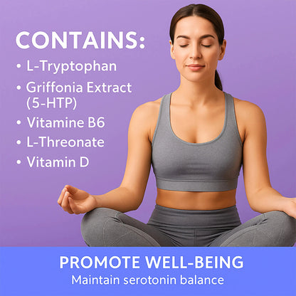 SLEEPWELL® L‑Tryptophan 500 mg – Sleep &amp; Relaxation Complex L‑Tryptophan + 5‑HTP (Griffonia) + 5‑MTHF for Calm Evenings, Deeper Rest &amp; Emotional Balance BioEssentials