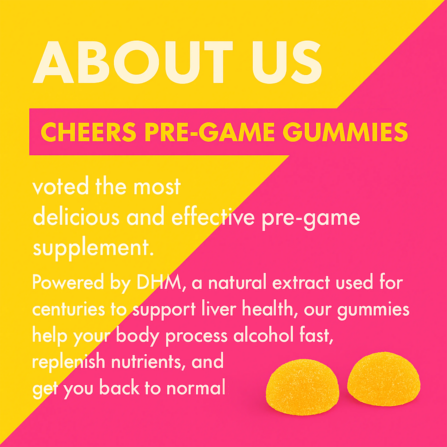 CHEERS!® Juicy Gummies Liver Support Supplement with DHM &amp; Vitamins - 18 Doses for Balanced Social Wellness - BioEssentials