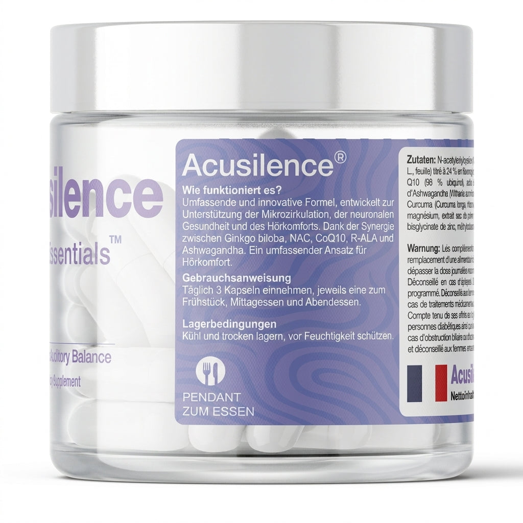 BioEssentials Acusilence product information - DE