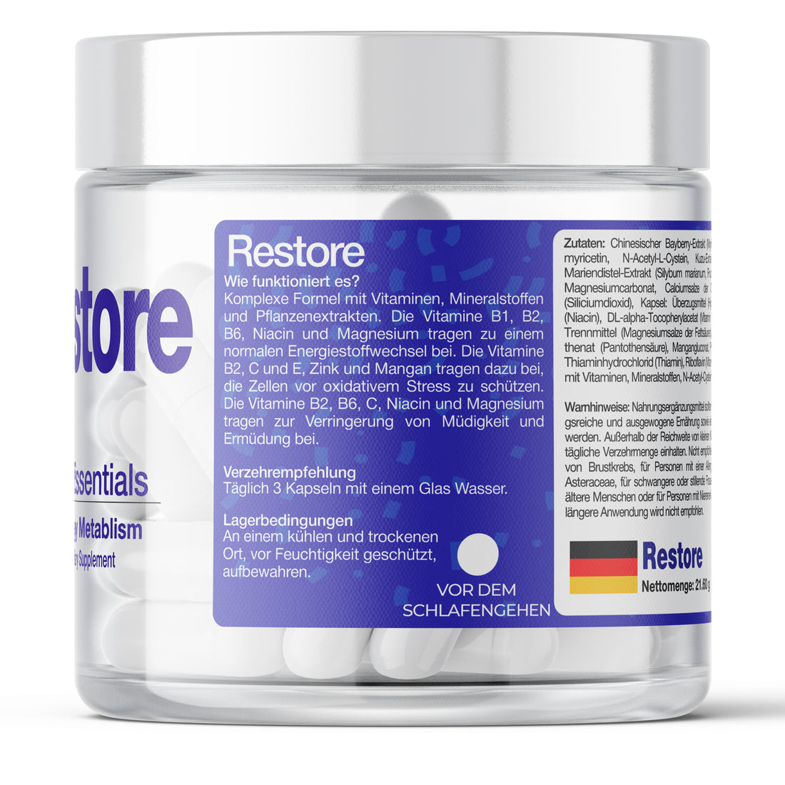 BioEssentials Restore 36 capsules PT01 [DE] be-gallery-20261026:0e412bf5a21887b9