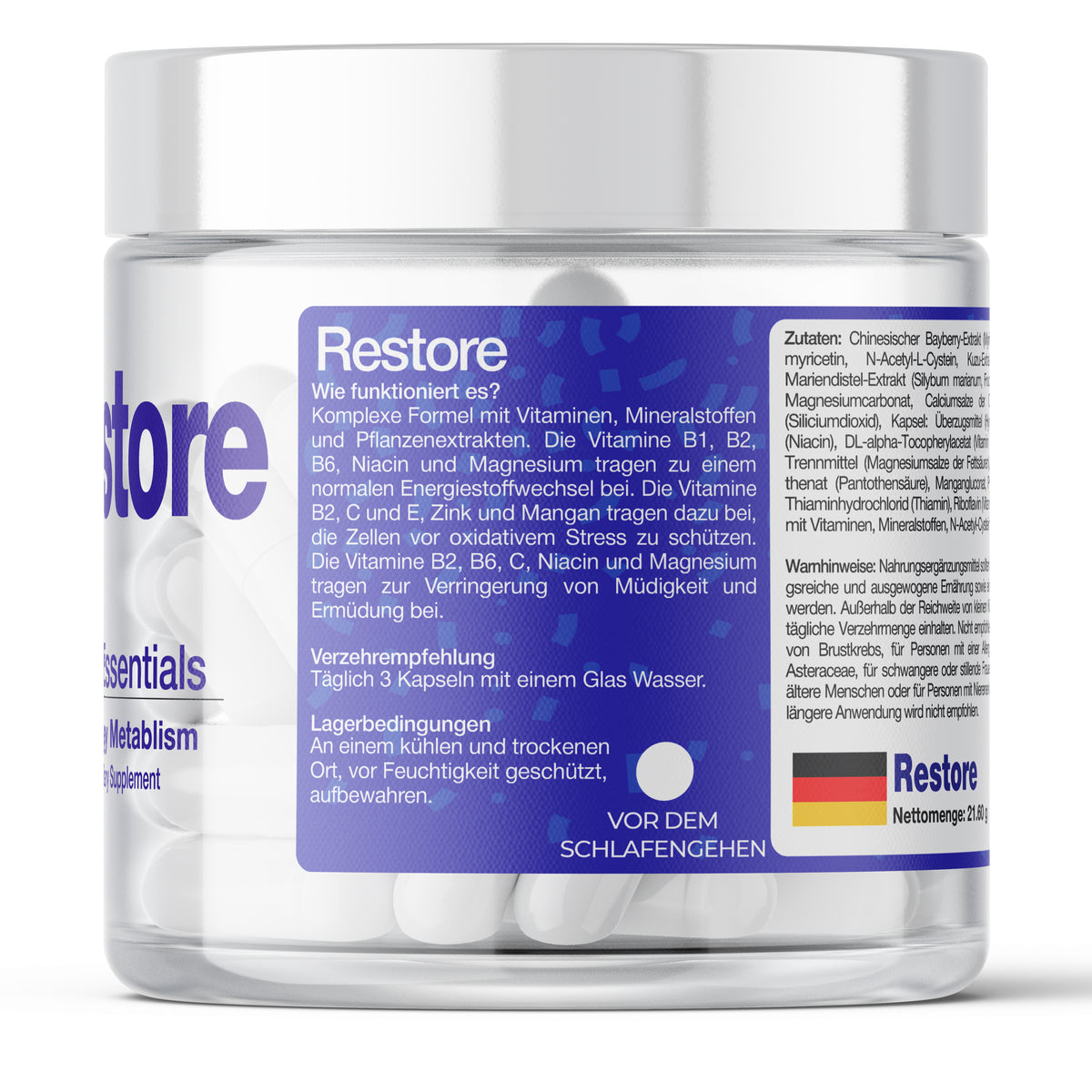 BioEssentials Restore 36 capsules PT01 [DE] be-gallery-20261026:0e412bf5a21887b9