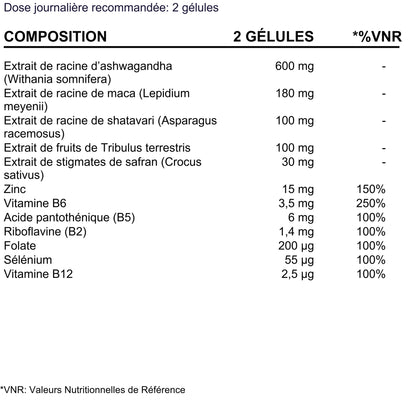 BioEssentials Vitalux Women supplement facts - FR